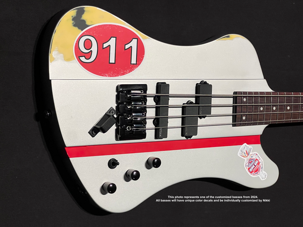 2025 - September 24 - Las Vegas, NV - Residency Show 6 - Sixx Silver Relic Bass