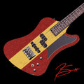 2026 - August 3 - Bristow, VA - Signature Sixx Bass - Red Glitter / Yellow Distress
