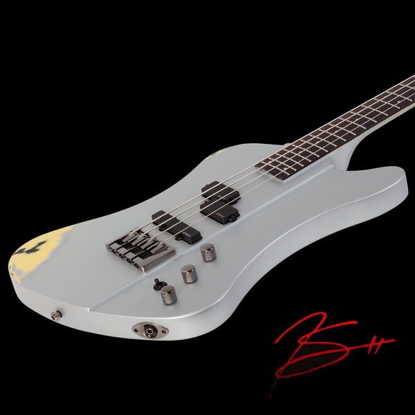 2024 - July 11 - Calgary, Alberta - Calgary Stampede - Sixx Silver Relic Bass